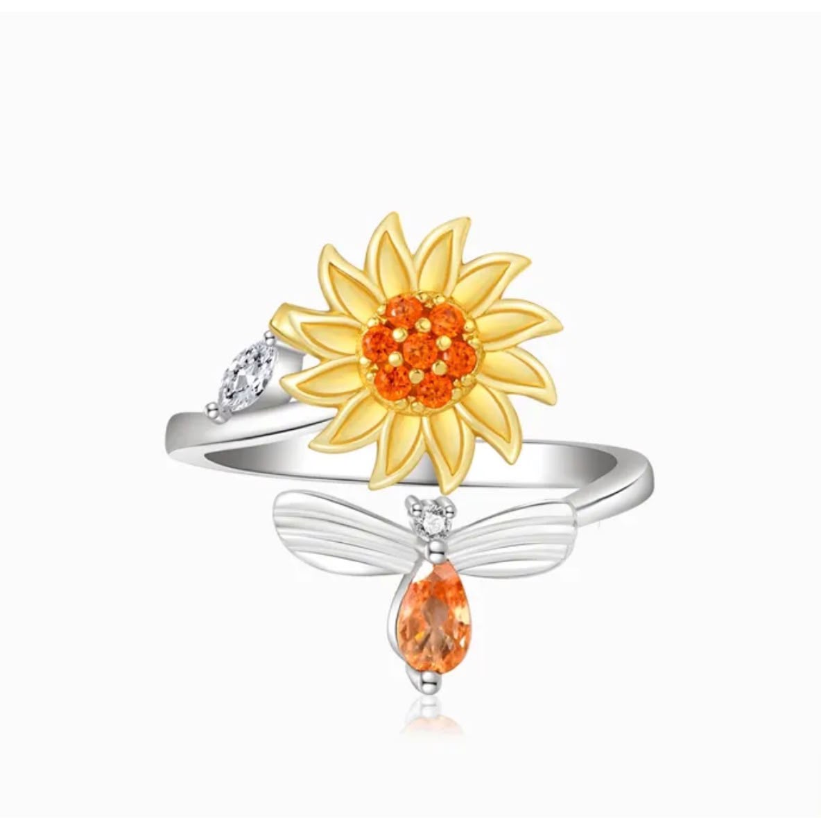 Anillo Girasol Giratorio de MACARENA SAINT