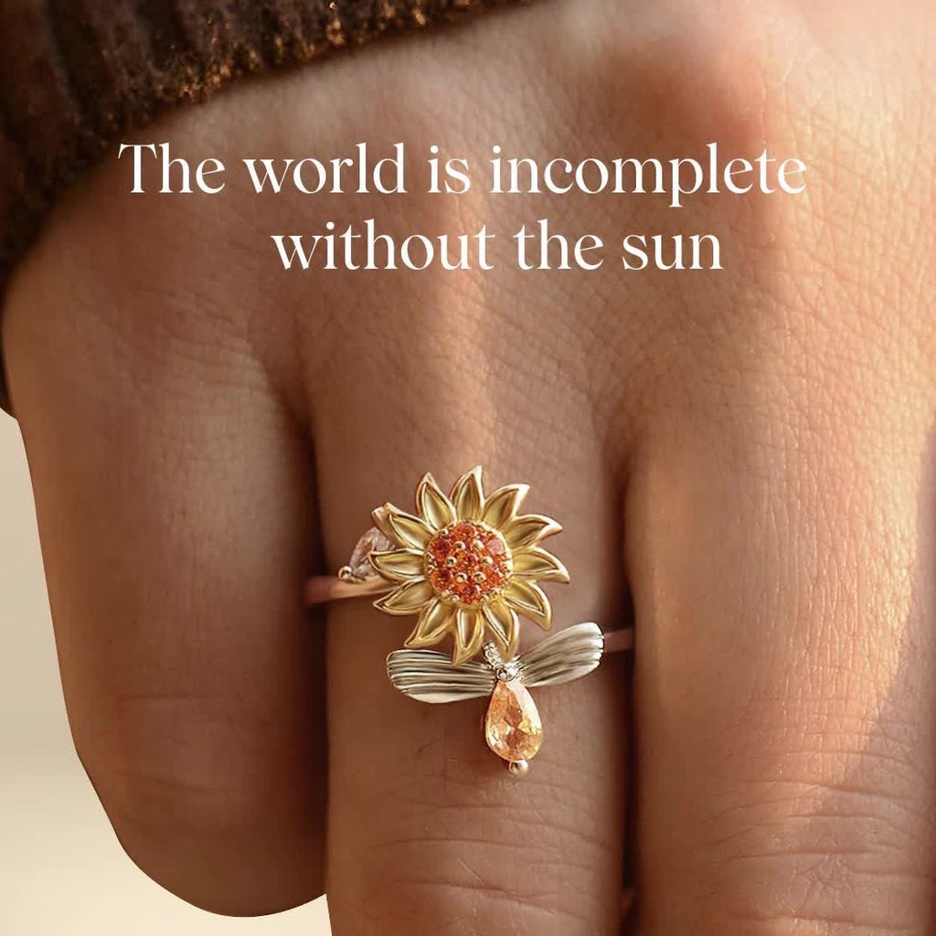 Anillo Girasol Giratorio