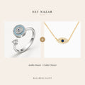 Set Nazar: anillo y collar de ojo turco